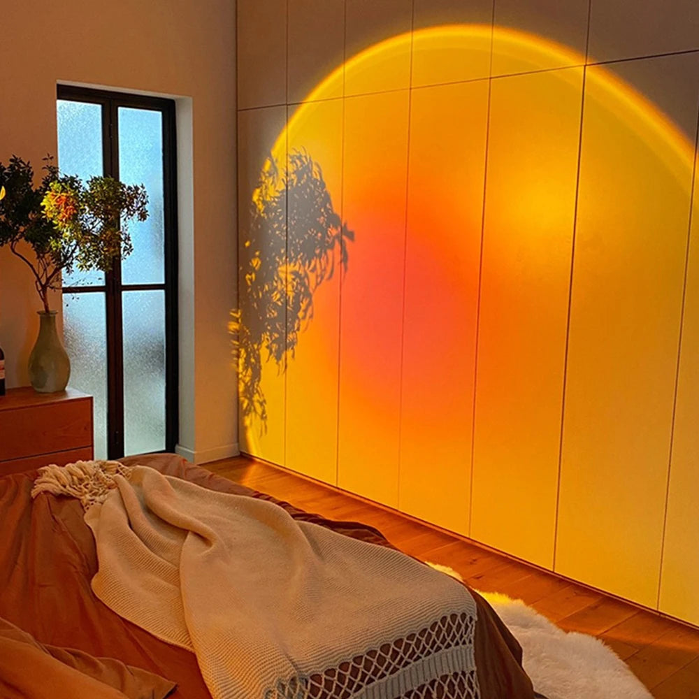 Bluetooth Night Light RGB Sunset Projector Lamp