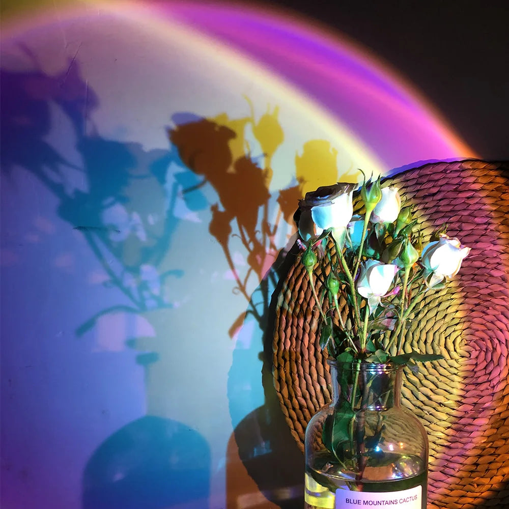 Bluetooth Night Light RGB Sunset Projector Lamp