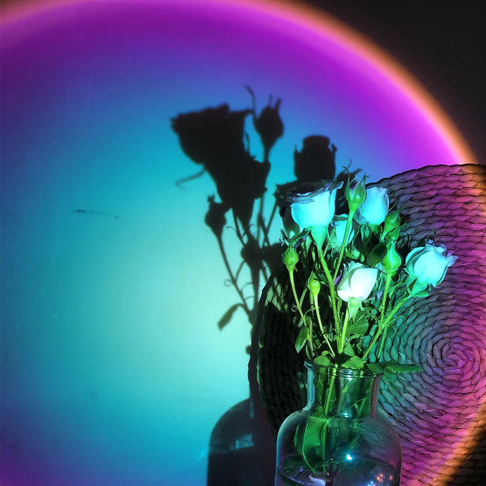 Bluetooth Night Light RGB Sunset Projector Lamp