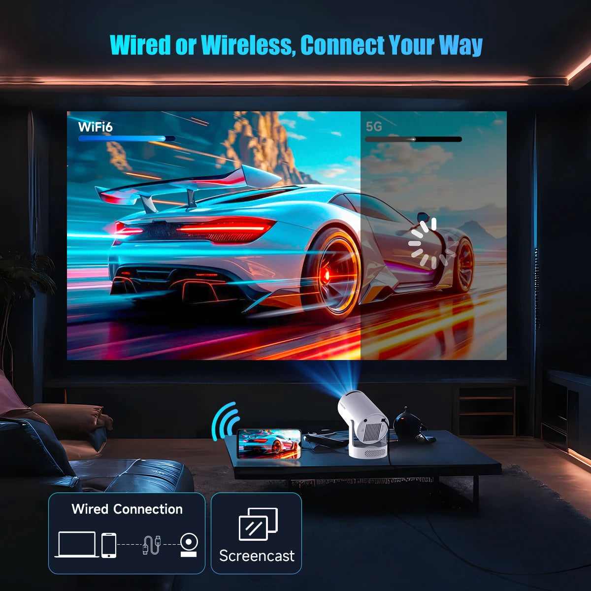 Magcubic 8K HY300 Pro+ Portable Projector