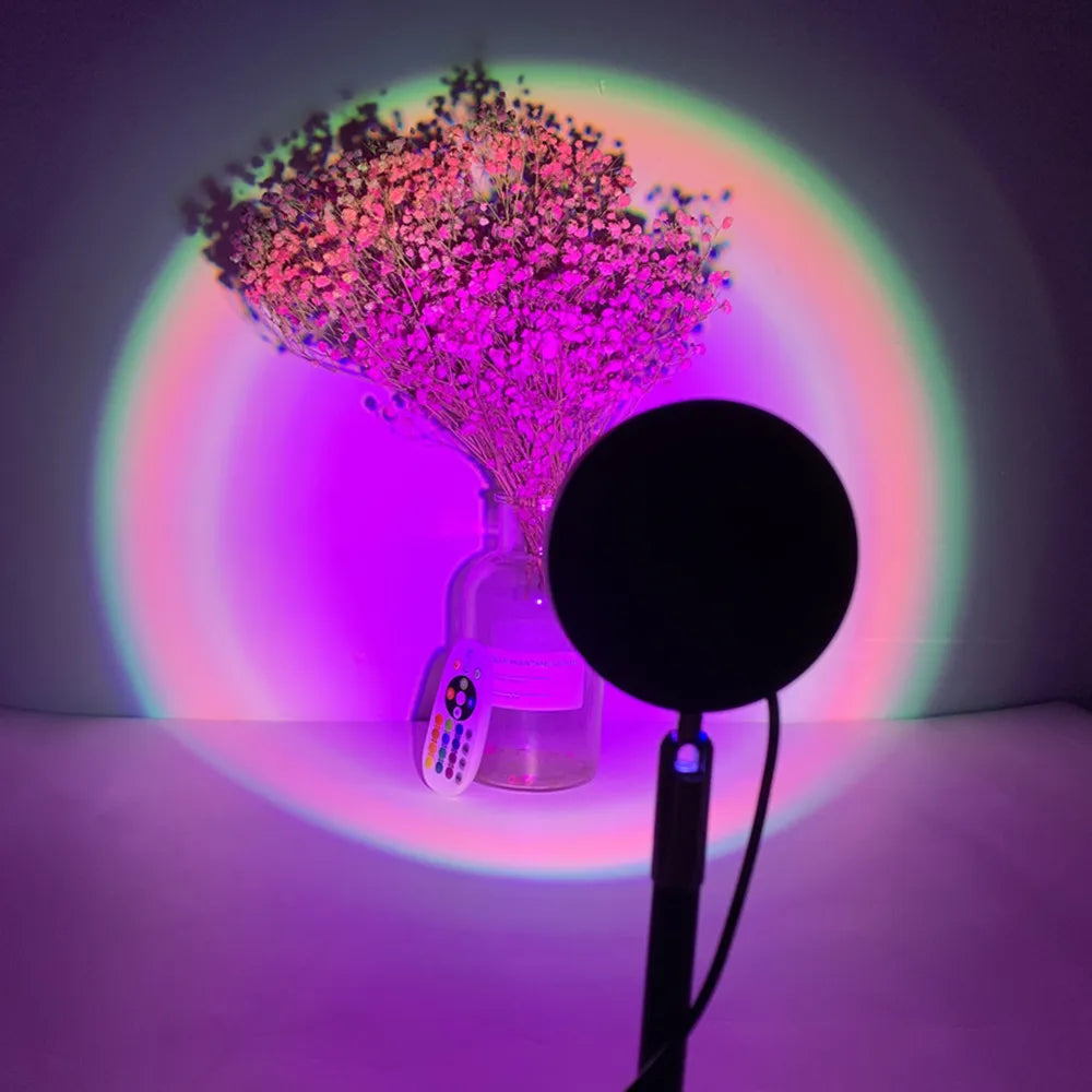 Bluetooth Night Light RGB Sunset Projector Lamp