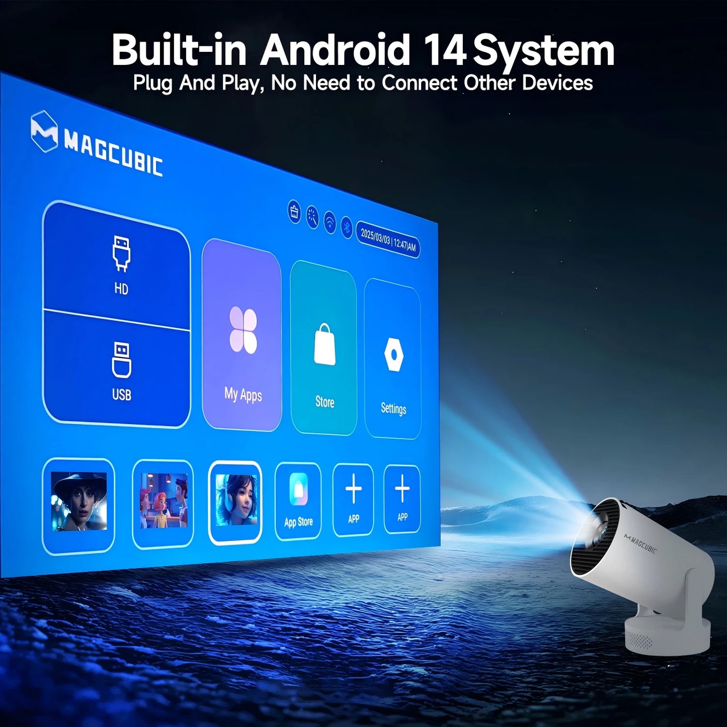 Magcubic 8K HY300 Pro+ Portable Projector